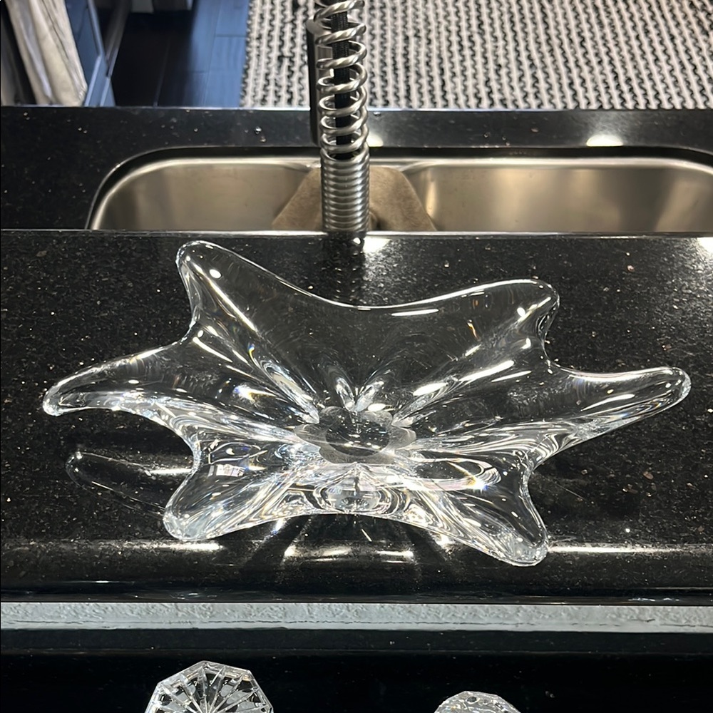 Vintage Crystal Decorative Dish Modern Design - Picture 6 of 10